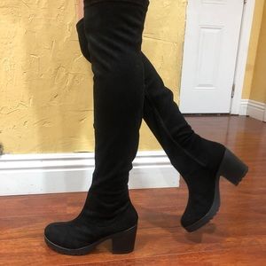 Thigh high platform boots